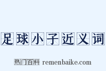 足球小子近义词是什么意思的图片